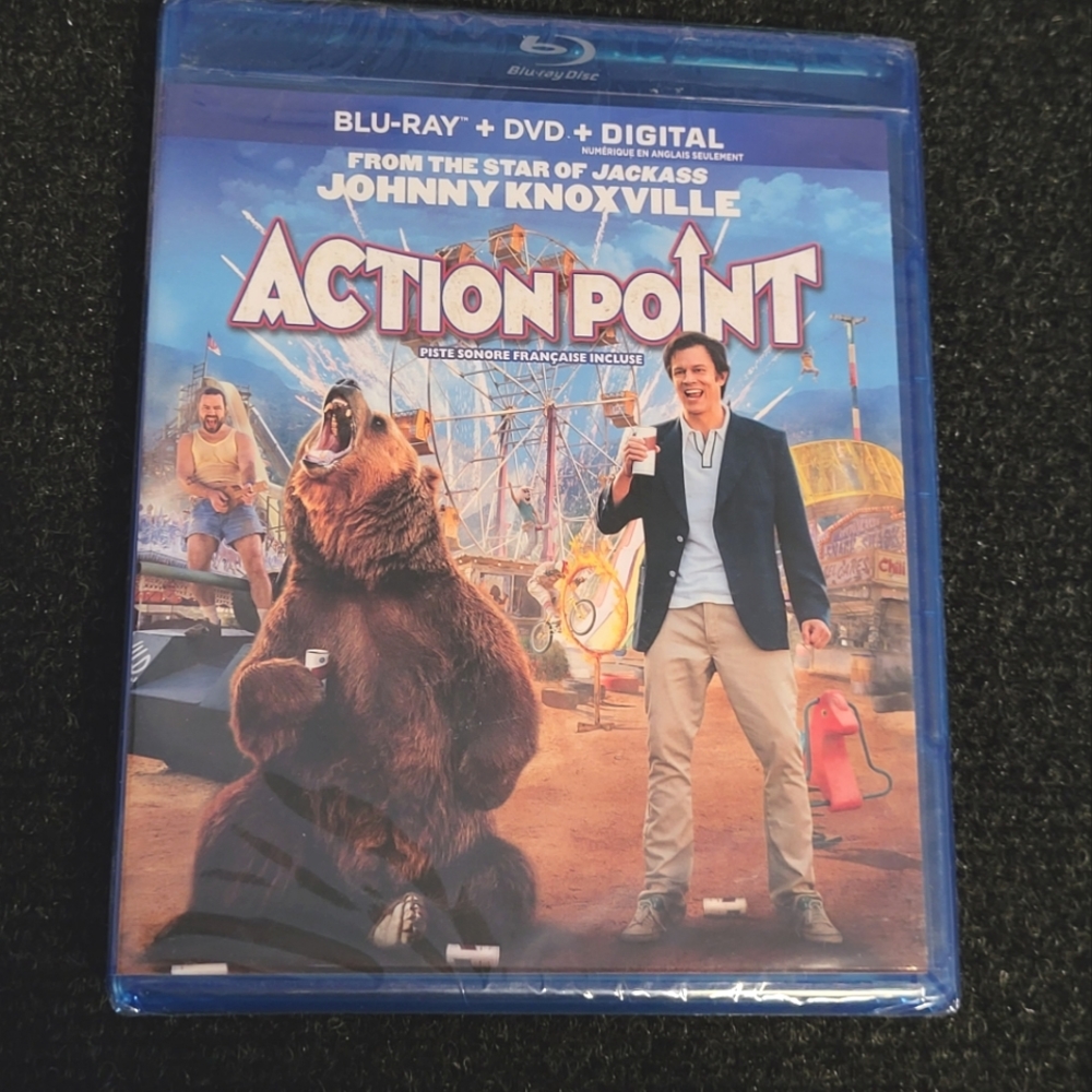 ⚡3/$20⚡ ACTION POINT Blu-ray + DVD Johnny Knoxville Jackass Comedy